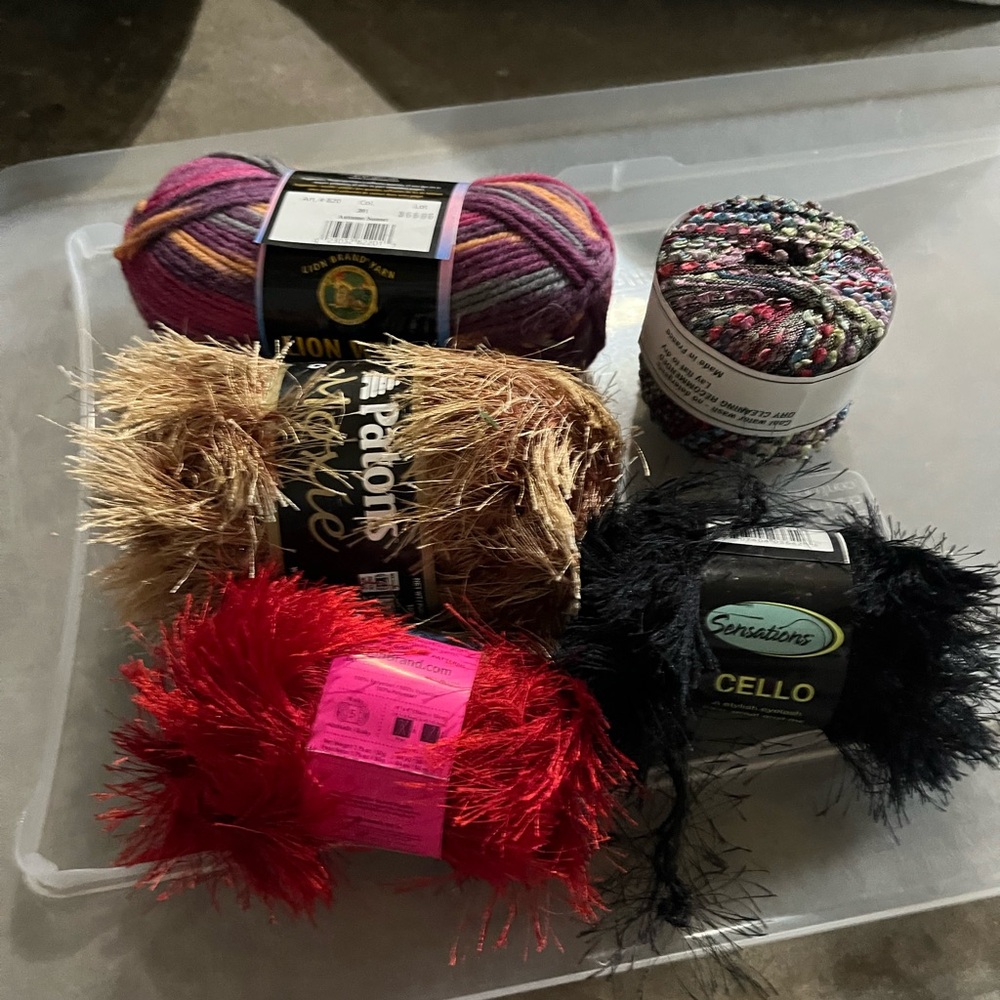 Lot of 5 misc yarns